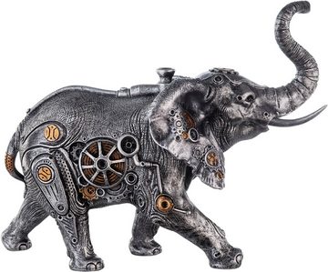 Casablanca by Gilde Tierfigur Skulptur Steampunk Elephant (1 St), mit kupferfarbenen Elementen