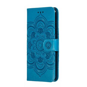 CoverKingz Handyhülle Honor 20 Lite Handy Hülle Schutz Tasche Flip Case Etui Cover Mandala, Klapphülle Schutzhülle mit Kartenfach Schutztasche Motiv Mandala