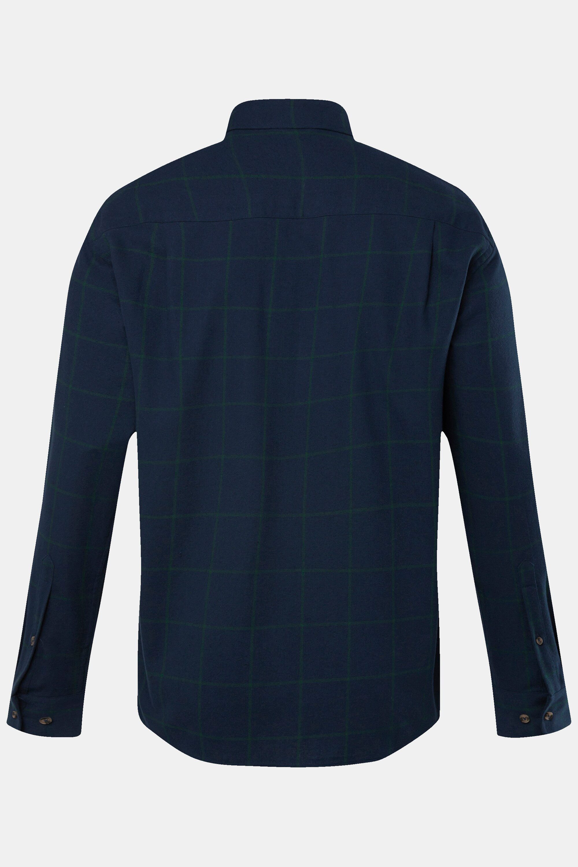 Boston Park Businesshemd Karo-Flanellhemd Langarm Buttondown-Kragen