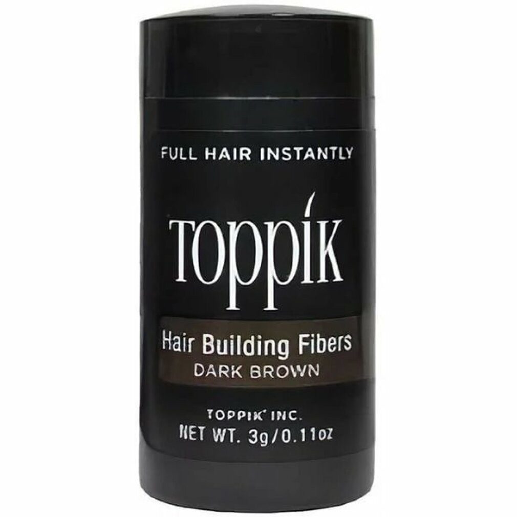 TOPPIK Volumenpuder Haaraufbauende Fasern Probegröße Dunkelbraun 3g