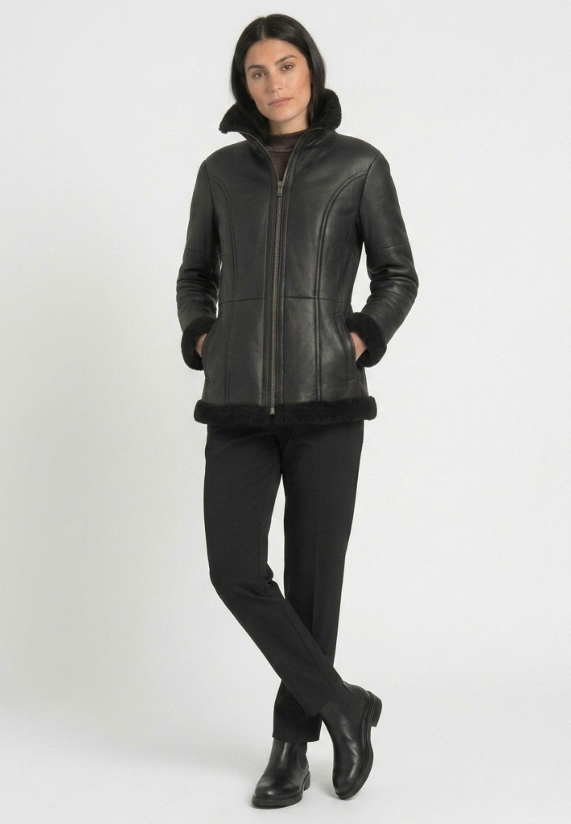 Valcuer 1887 Lederjacke Alma VC aus echtem Leder
