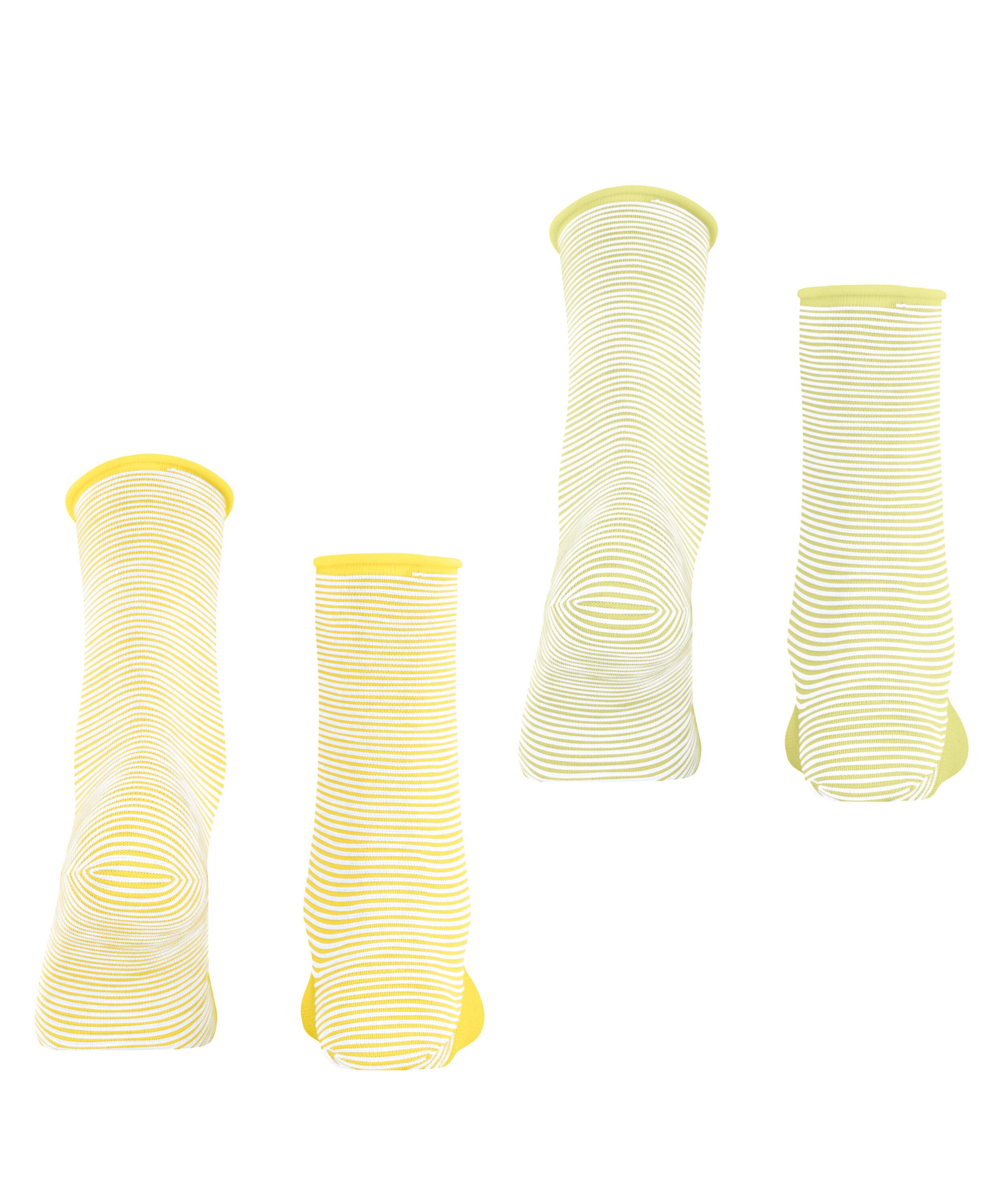 Esprit Socken Esprit Allover Stripe 2-Pack Damen (2-Paar) aus Biobaumwolle