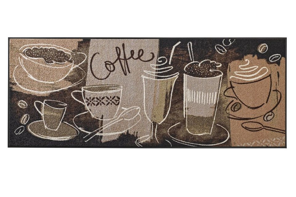 wash+dry by Kleen-Tex Fußmatte waschbar, Aus äusserst strapazierfähigem