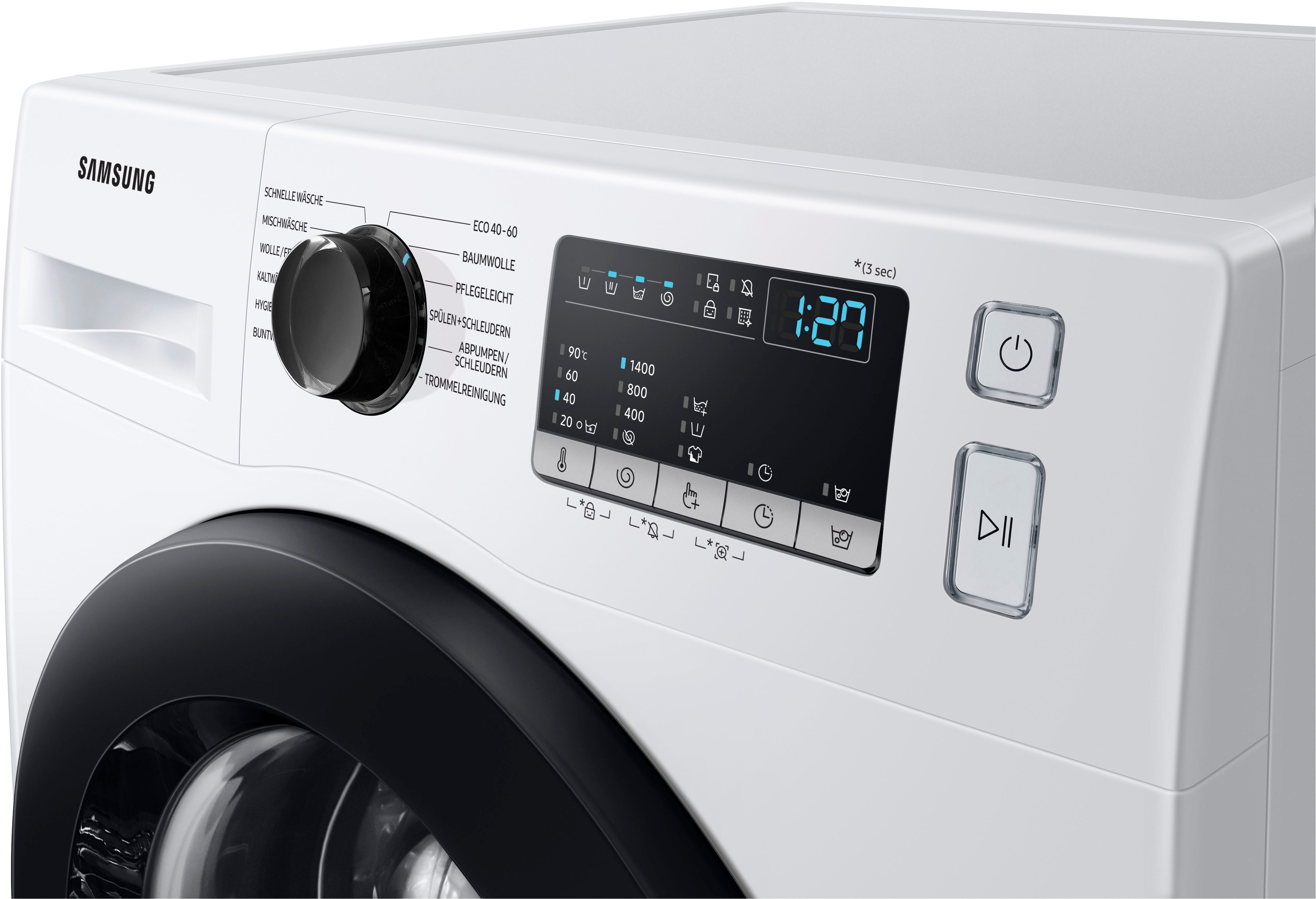 Samsung Waschmaschine WW4900T WW8ET4048CE, 8 kg, 1400 U/min – Bild 3 von 5
