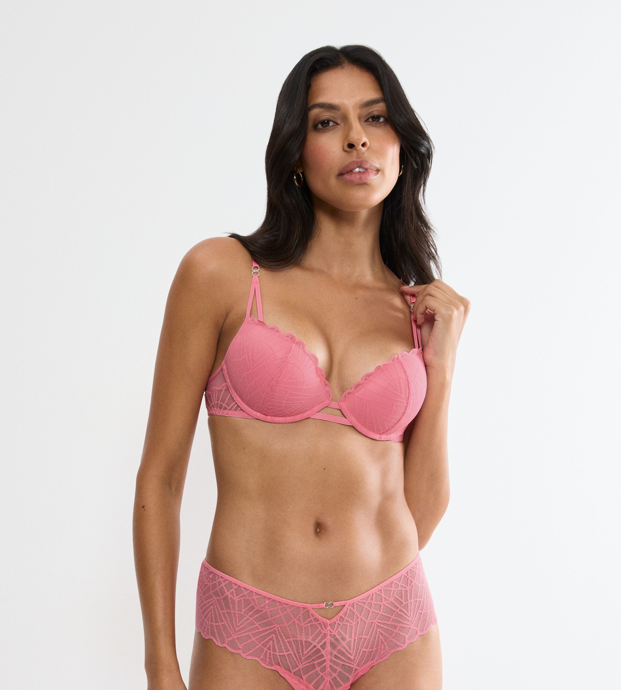 Triumph Push-up-BH That Night In Vegas WHU Comfort Wire, mit grafischem Muster