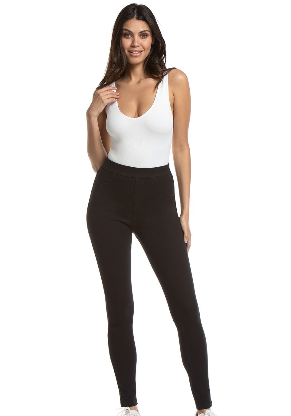 MAGIC Bodyfashion Jeggings Shaping Leggings Denim-Look, elastisch, gefüttert, mittlerer Shape-Effekt