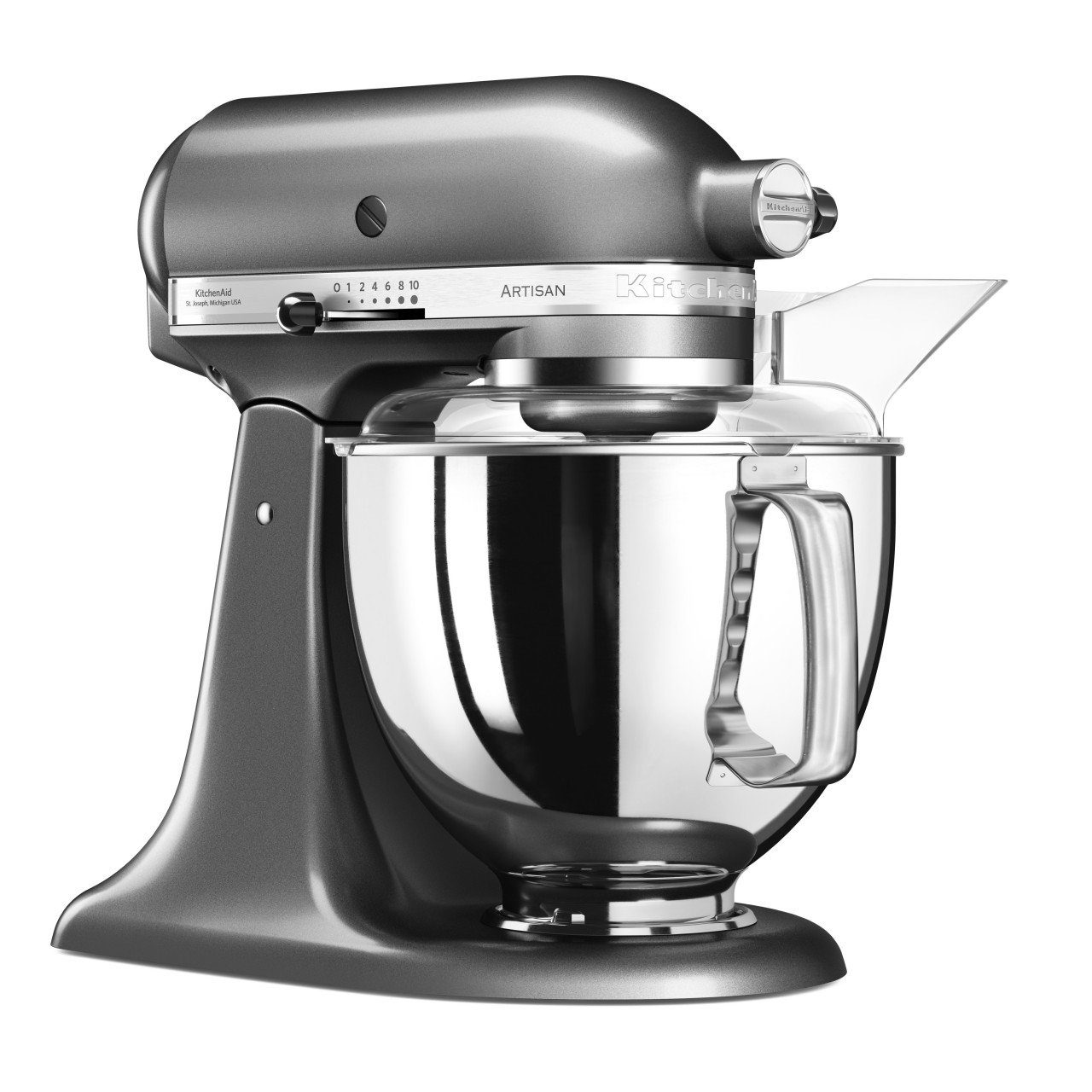 Silber L KitchenAid KitchenAid 4 Küchenmaschine Set Artisan 5KSM175 Küchenmaschine 4,8 Medaillion