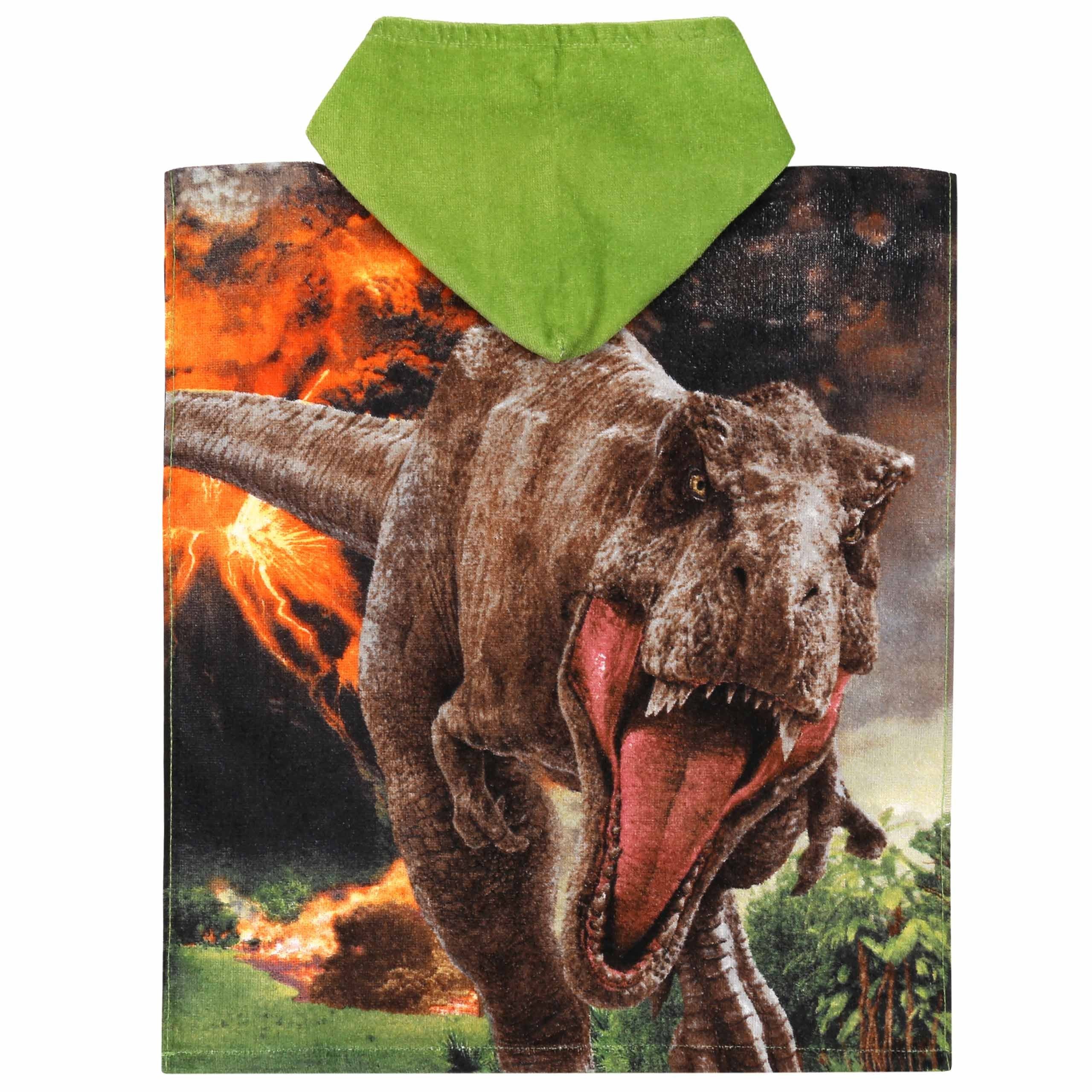 Jurassic World Kapuzenhandtuch Jurassic World Kinderbadetuch, Kapuzenponcho für Jungen 50x115 cm