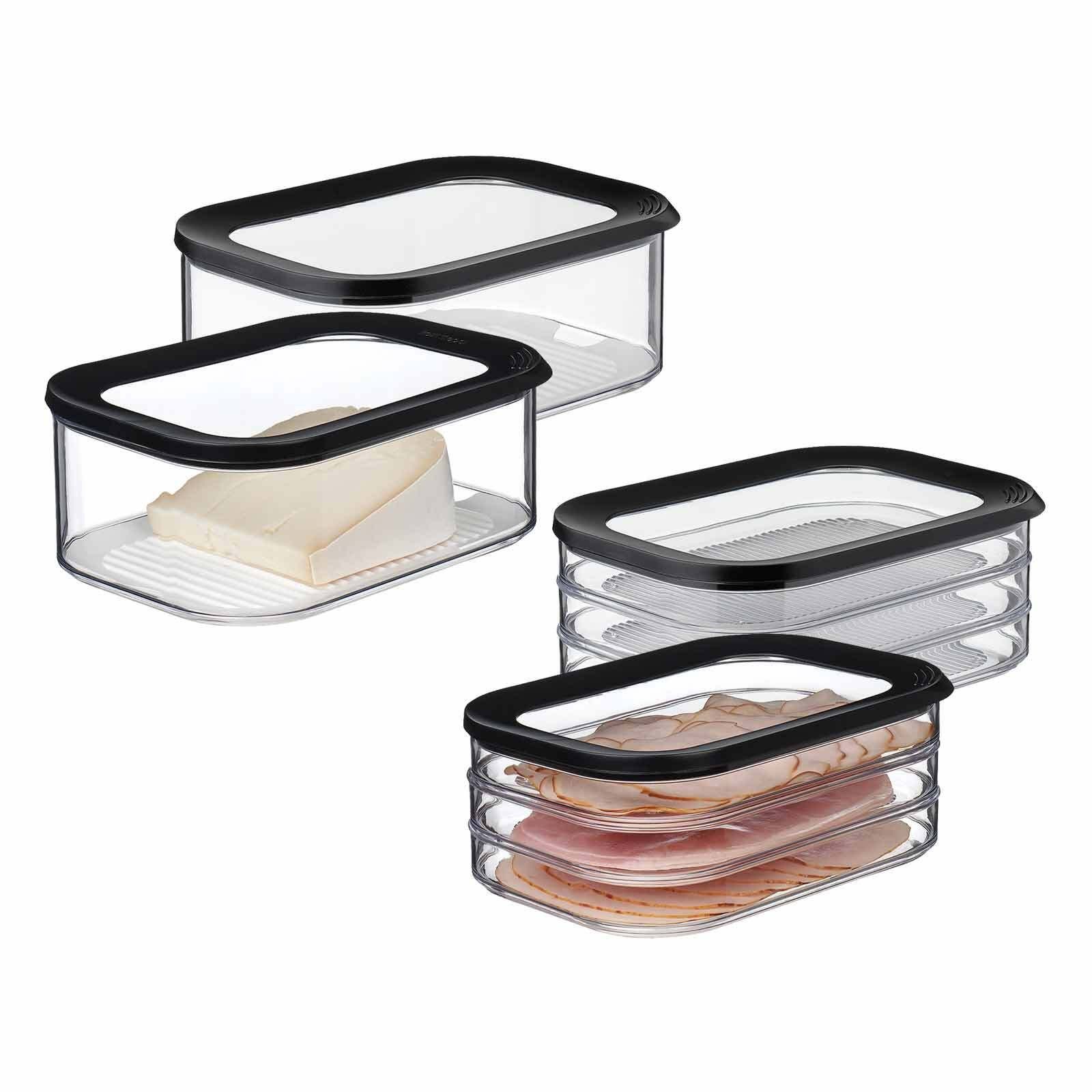 Mepal Vorratsdose Modula Aufschnittdosen 4er Set, Kunststoff, (4-tlg)