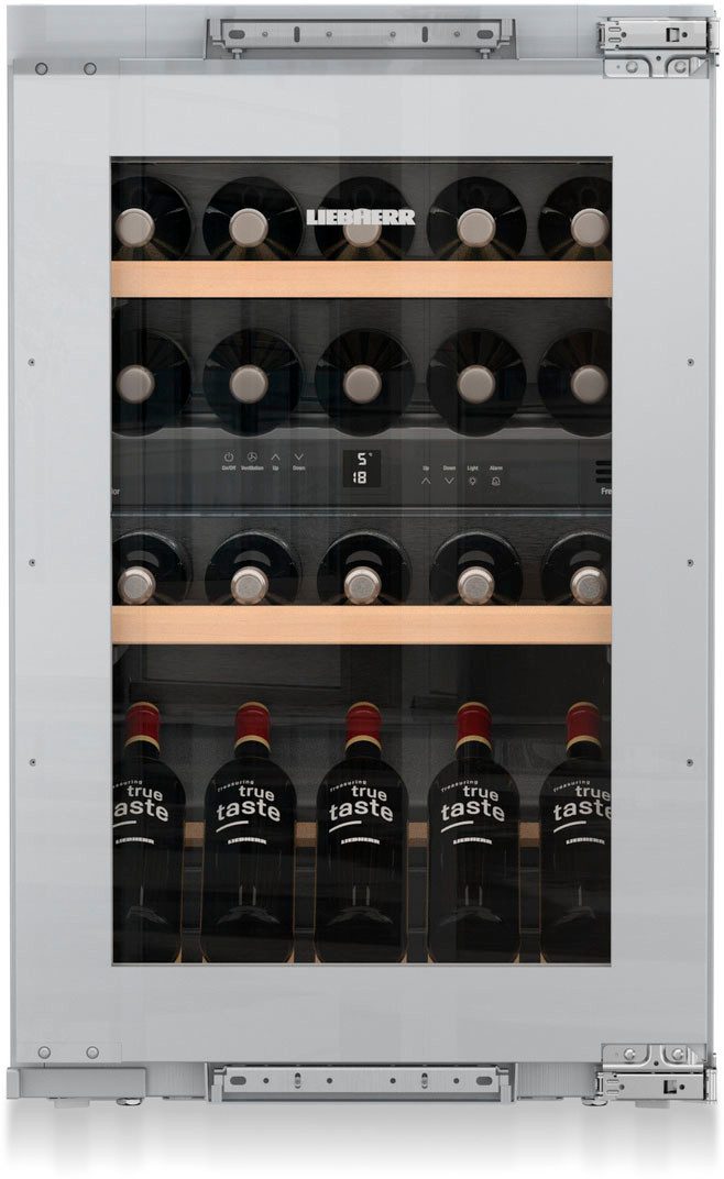 Liebherr Einbauweintemperierschrank EWTdf 1653 Vinidor, für 30 Standardflaschen á 0,75l,FreshAir-Aktivkohlefilter, Kindersicherung