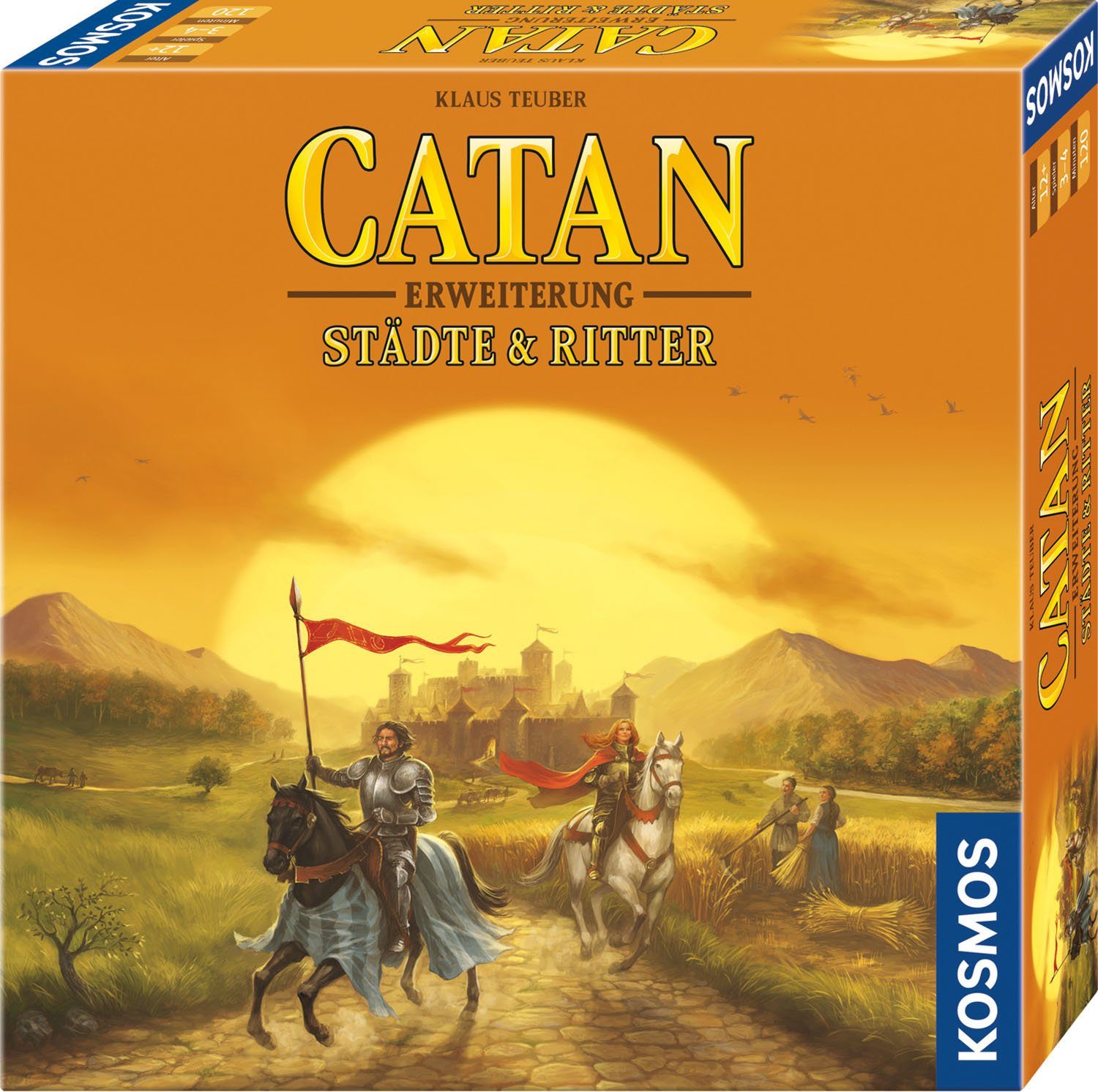 Kosmos Spiel, Erweiterung, Catan - Städte & Ritter 3-4 Spieler - Edition 2022, Made in Germany