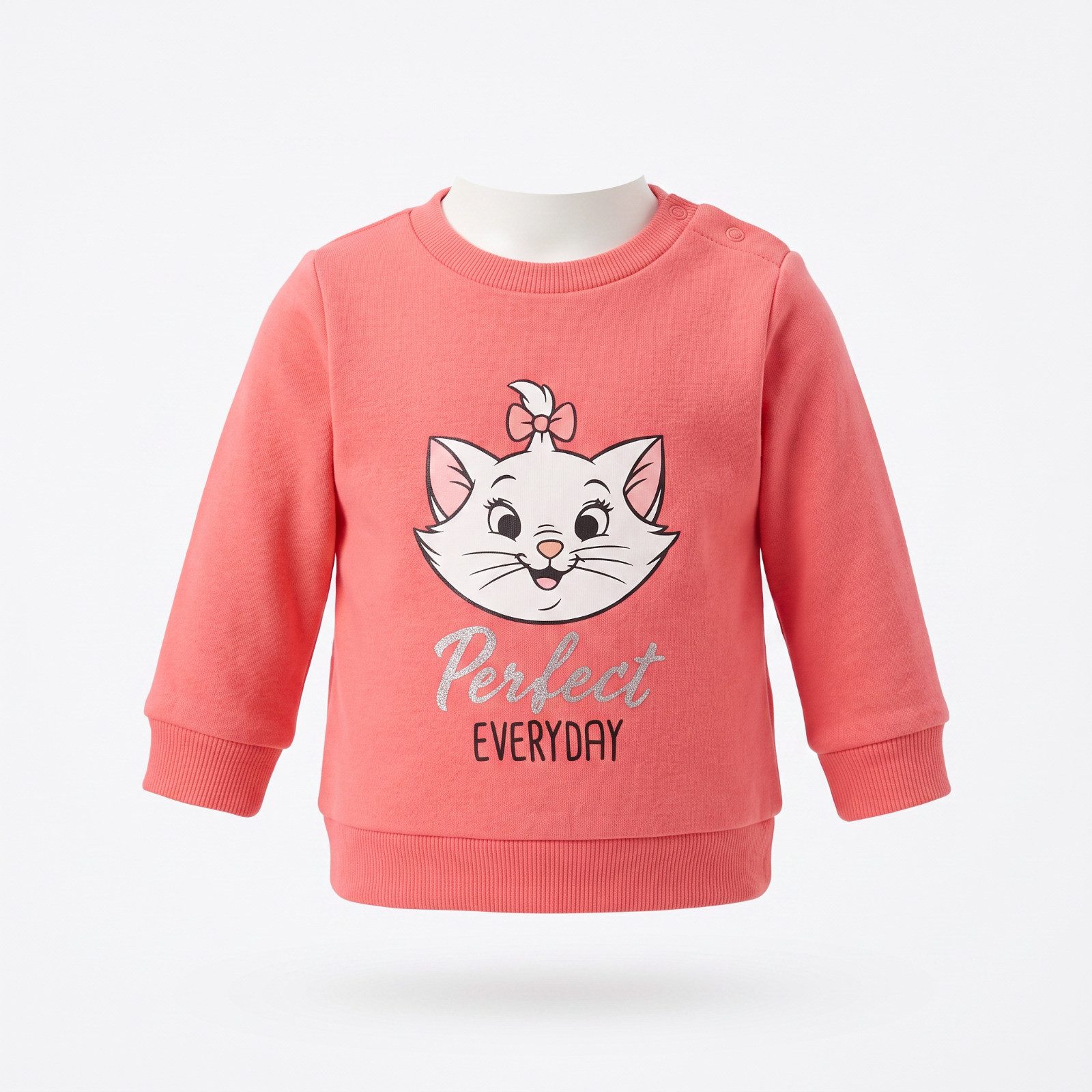 Disney Hoodie Disney Aristocats Marie Katze Baby Mädchen Sweater Pullover Pulli Gr. 68 bis 86