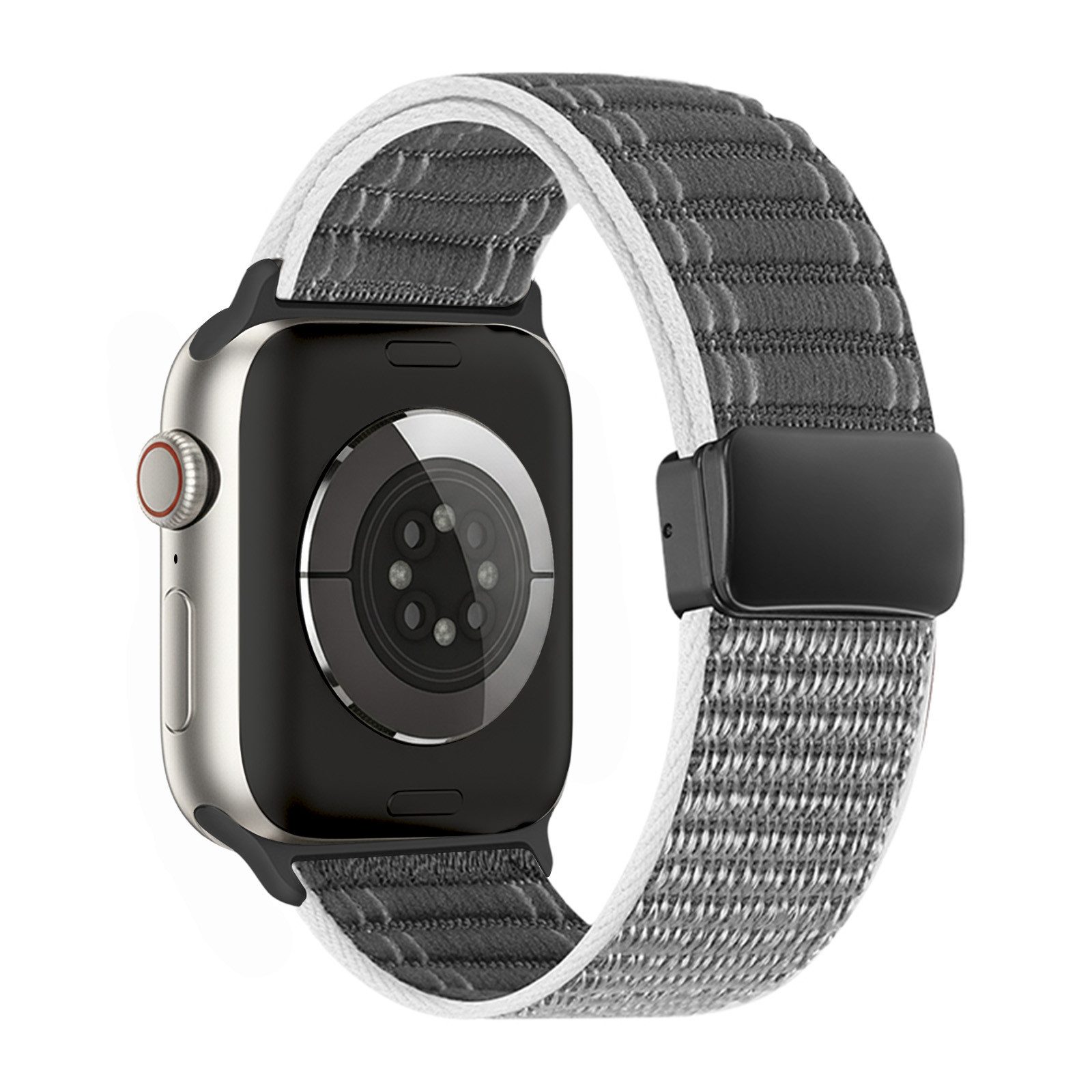 Tec-Expert Smartwatch-Armband für Apple Watch Series 1 42 mm Armband Ersatz Wechsel Band, Nylon Textil mit Magnetverschluss, stufenlos Verstellbar atmungsaktiv