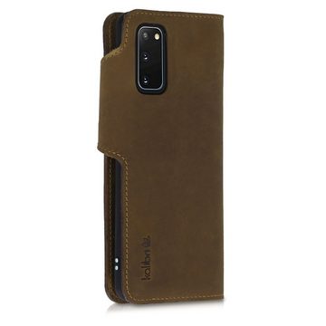 kalibri Handyhülle Hülle für Samsung Galaxy S20, Leder Handyhülle Handy Case Cover - Schutzhülle Lederhülle
