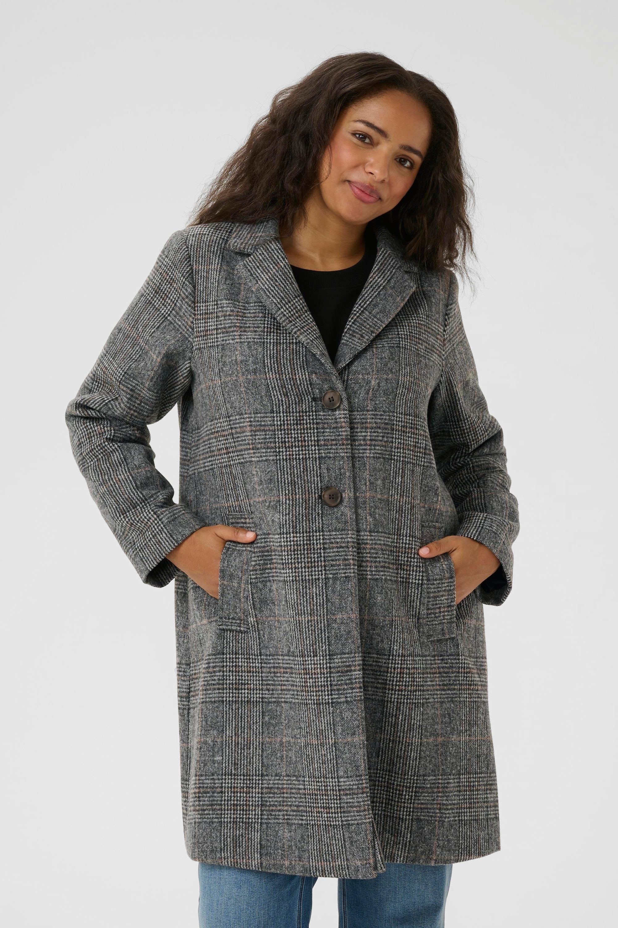 KAFFE Curve Wintermantel Jacke KCvianna Große Größen