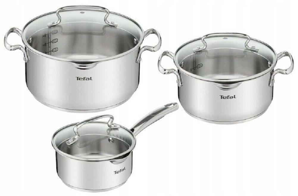 aus G719S674 6 Topf-Set gefertigt Premium-Edelstahl Duetto+ Stück Tefal