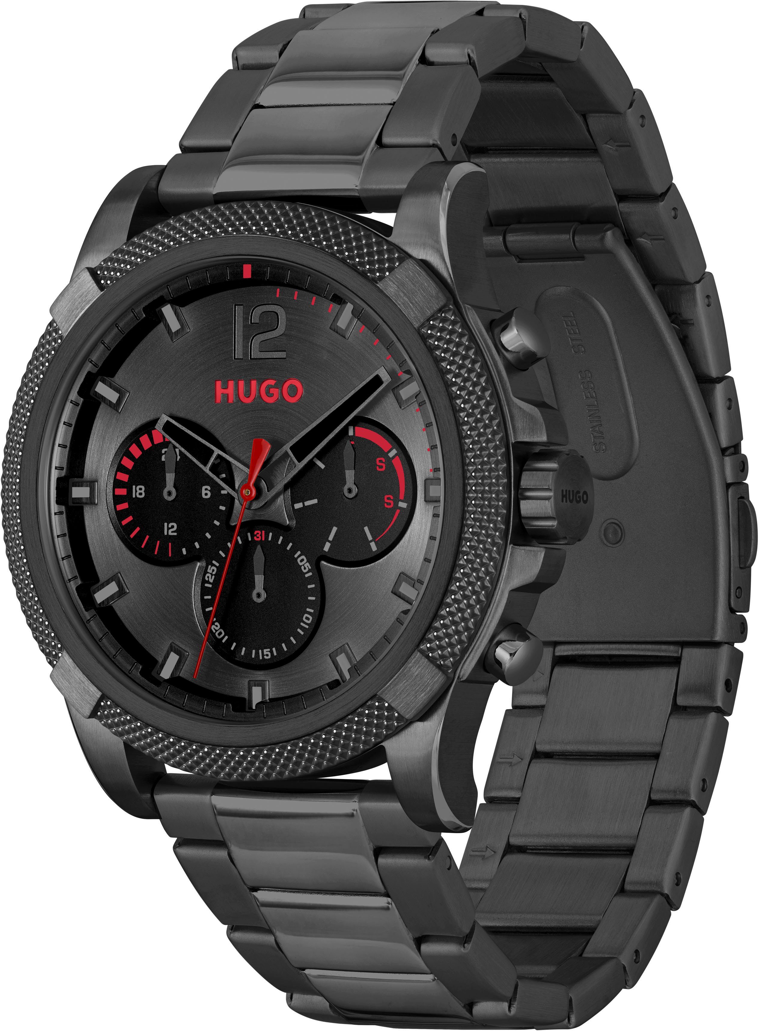 HUGO Multifunktionsuhr #IMPRESS - FOR HIM 1530296, Quarzuhr, Armbanduhr, He günstig online kaufen