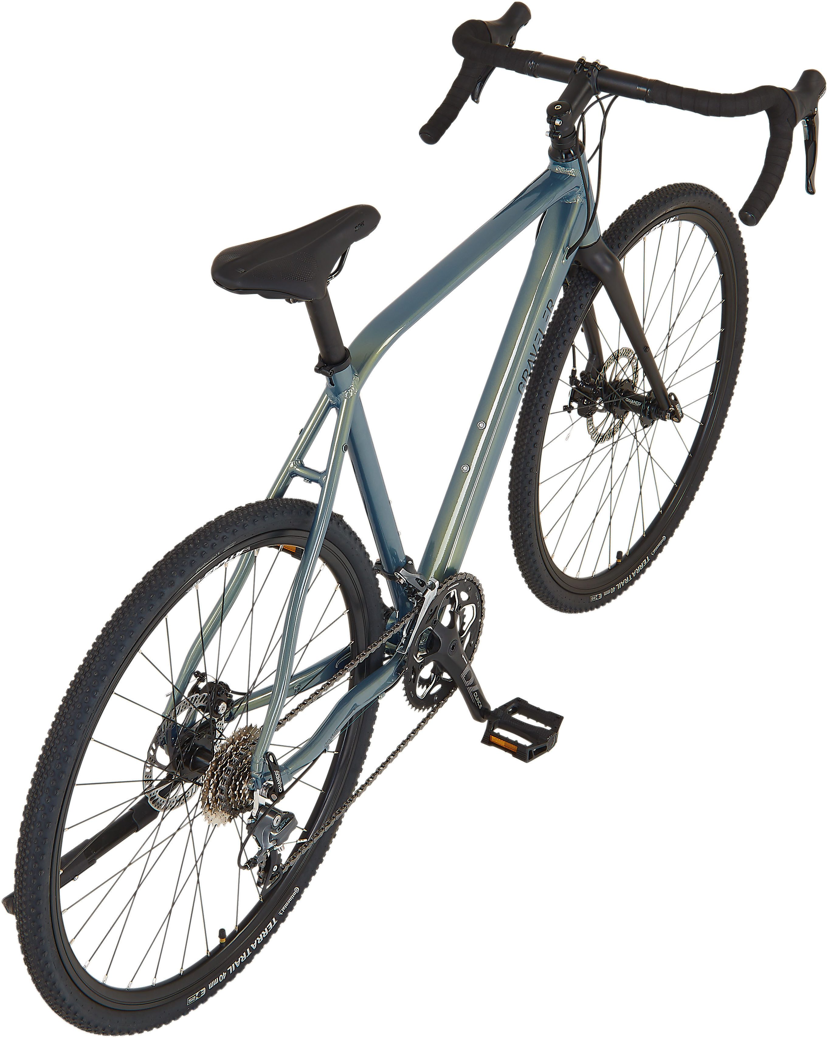 Prophete Gravelbike Graveler, 16 Gang Shimano Claris Schaltwerk, Kettenschaltung