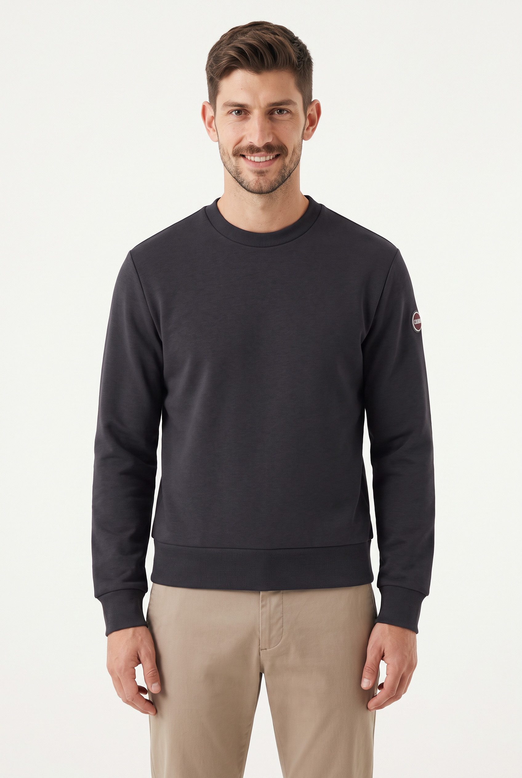 Colmar Sweatshirt Rundhalsausschnitt, Regular Fit, Markenlogo