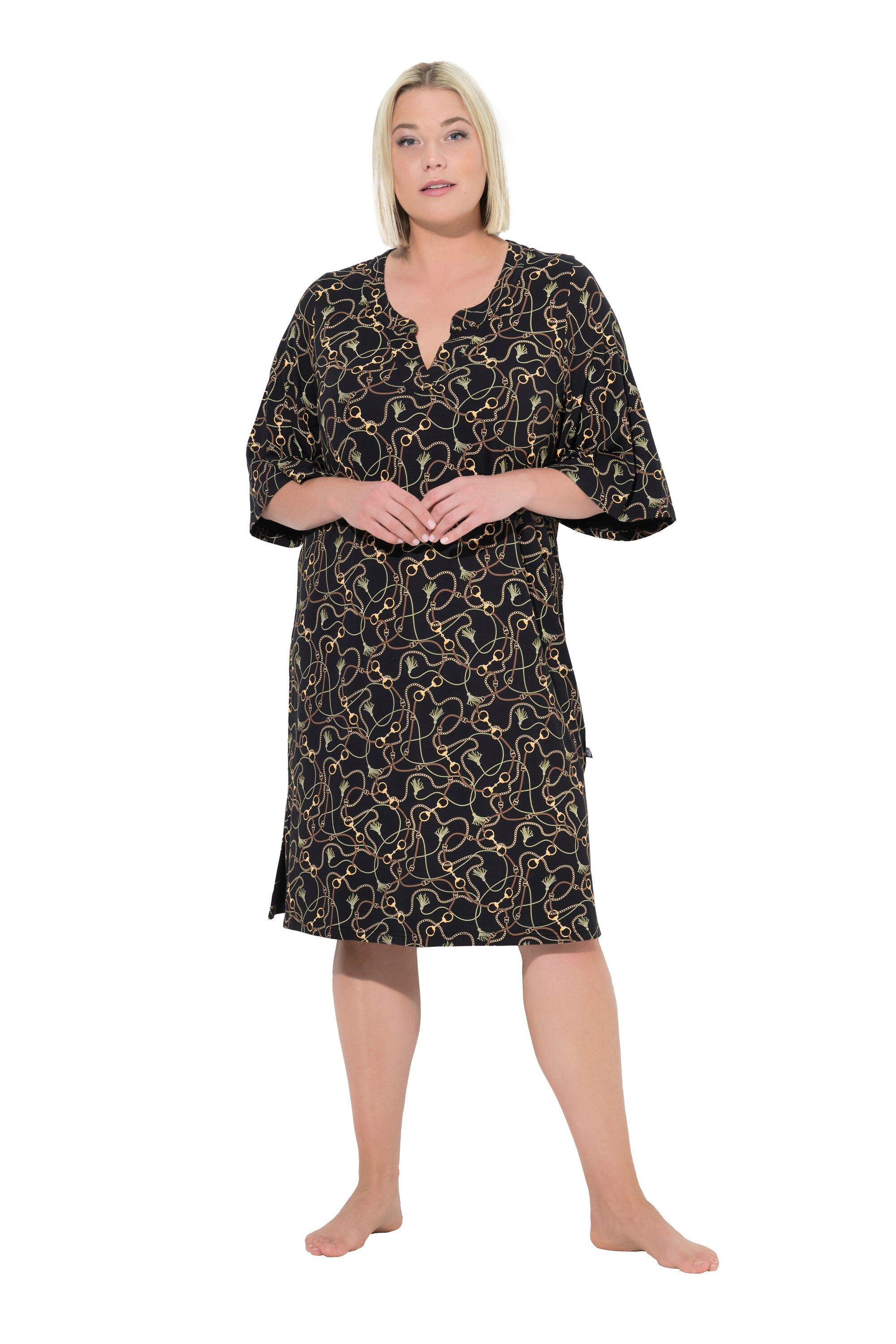 Ulla Popken Bigshirt Bigshirts 2er-Pack Tunika-Ausschnitt günstig online kaufen