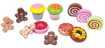 Lelin Lernspielzeug 40057 Holzspielzeug Muffins/Kuchen/Keks-Set