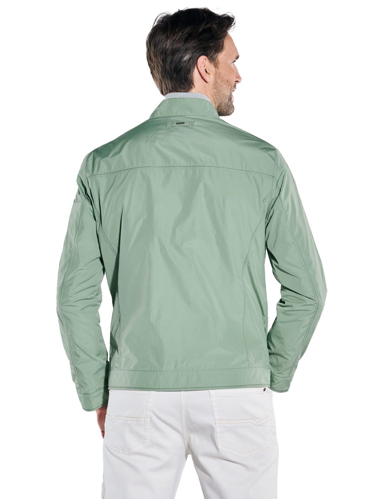 Engbers Kurzjacke Herren Blouson-Jacke mit Kontrastdetails, Hellgruen günstig online kaufen