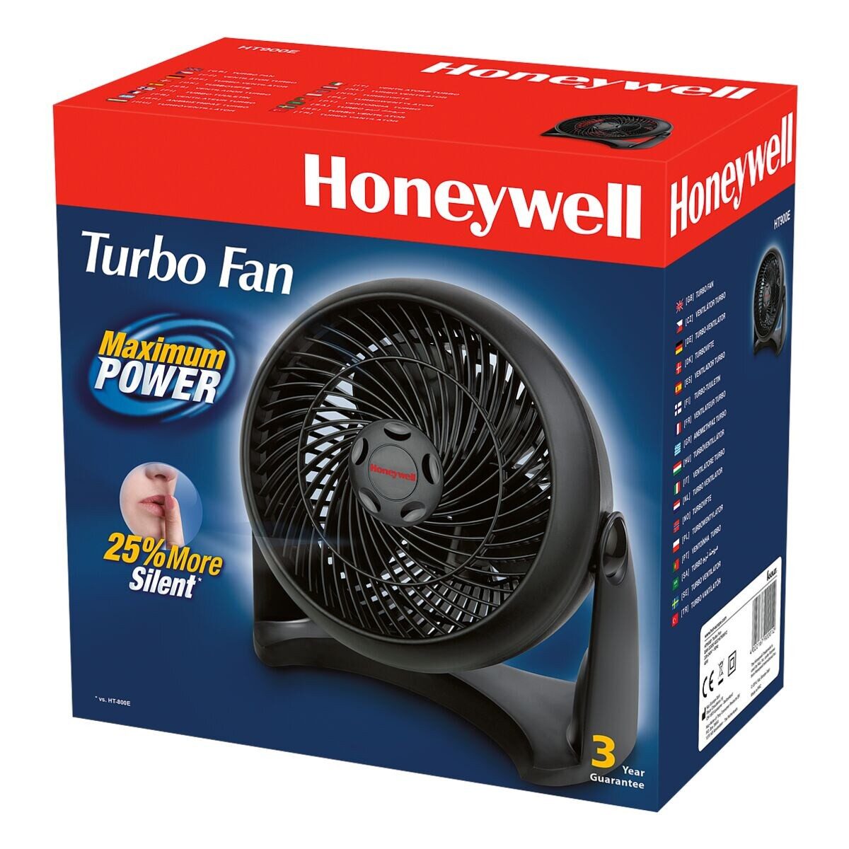 Honeywell Turboventilator HT-900E4, zur Wandmontage geeignet