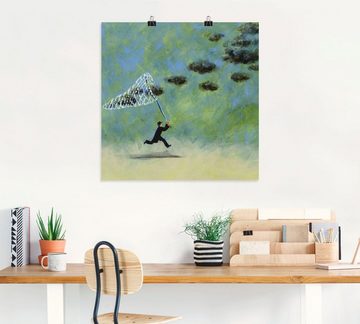 Artland Wandbild Wolkenfänger, Mann (1 St), als Leinwandbild, Poster, Wandaufkleber in verschied. Größen
