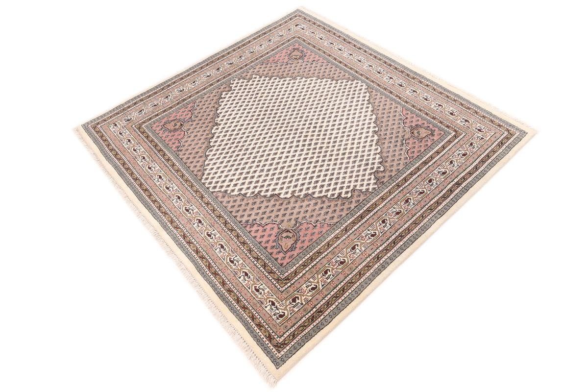 Orientteppich Orientteppich mm Indo Sarough Trading, Handgeknüpfter 199x196 15 Nain Höhe: Quadratisch, rechteckig,