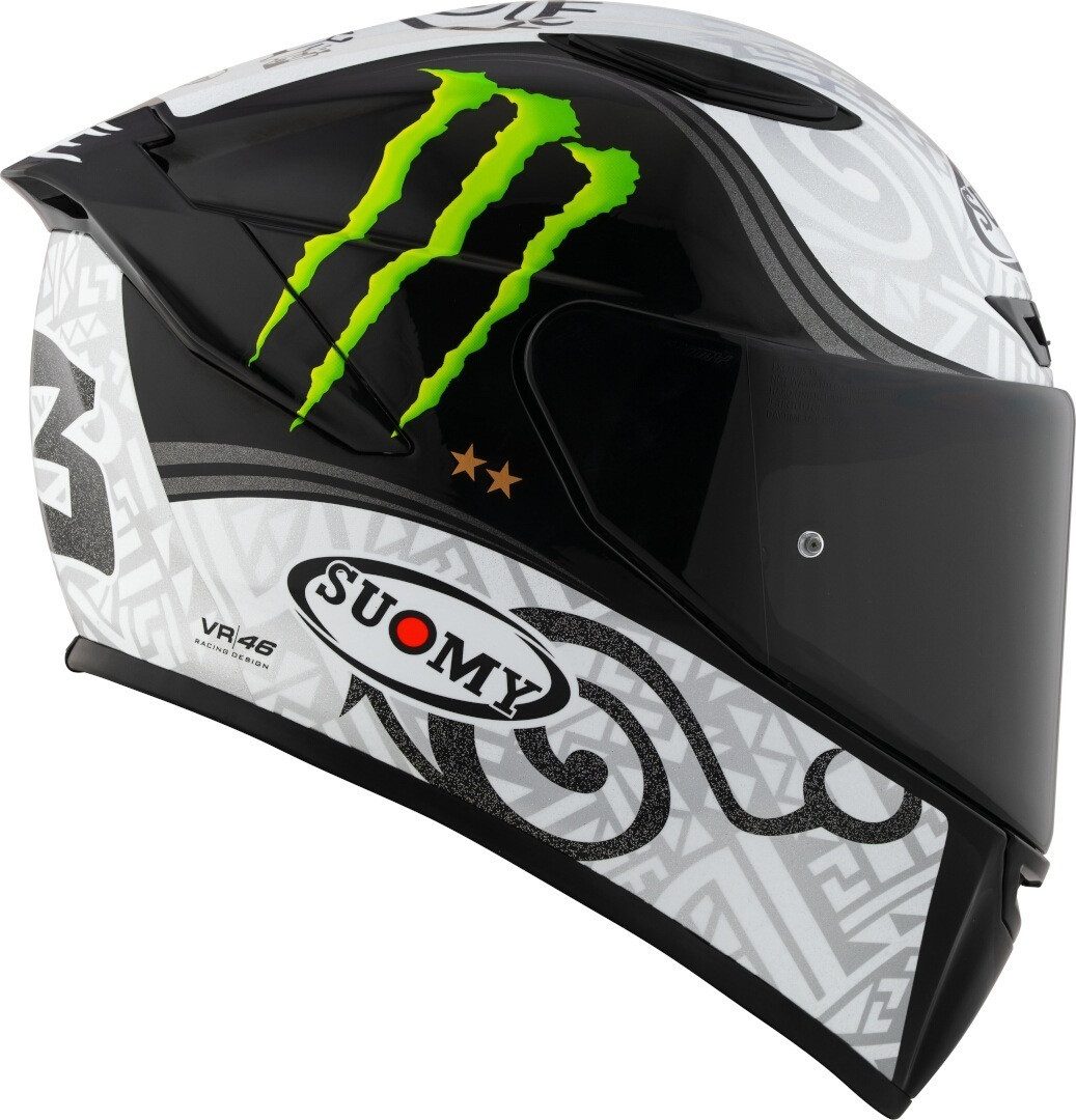 Suomy Motorradhelm Track-1 Bagnaia Winter Test Monster Replica Helm, Notfallsystem-Polsterung (EQRS)
