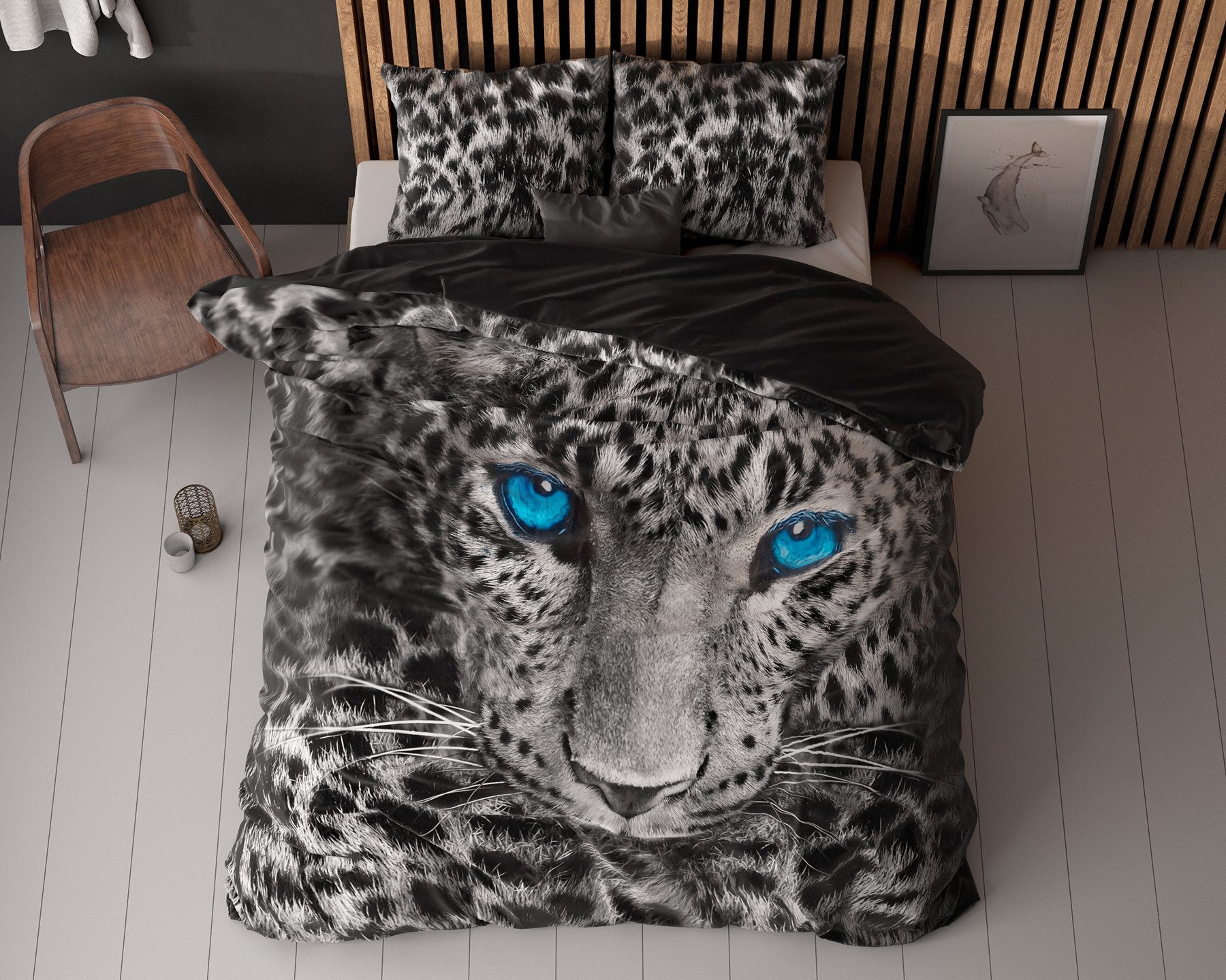 Sitheim-Europe Bettwäsche SLEEPTIME Gepard Grau Bettbezug mit Kissenbezug, günstig online kaufen