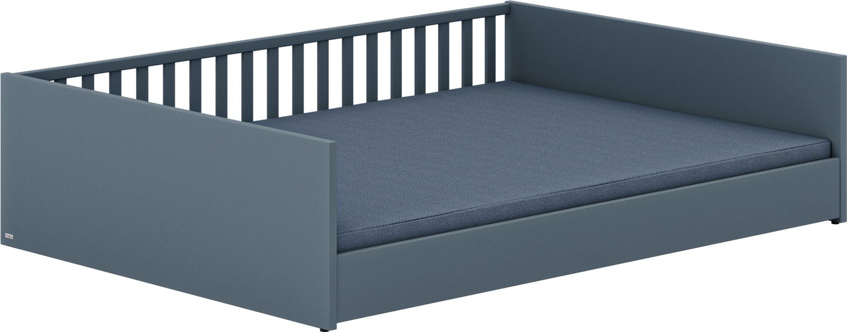 PAIDI Kinderbett LITTLE FLO, vom Baby bis zum Teeni, in mehreren Farben und Breiten (Breite/Länge: 90x200cm + 120X200cm +140x200cm), umbaubar zum Kinder- oder Jugendbett, Bodenbett auch als Sofa nutzbar
