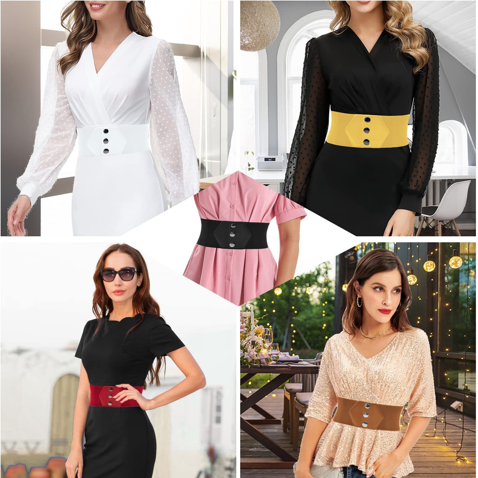 Coonoor Taillengürtel Damen Breiter Elastischer Taillengürtel 68CM Vintage günstig online kaufen