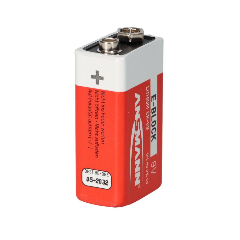 5x Block Ansmann Batterie ANSMANN® Extreme Lithium Rauchmelder 9V Batterie