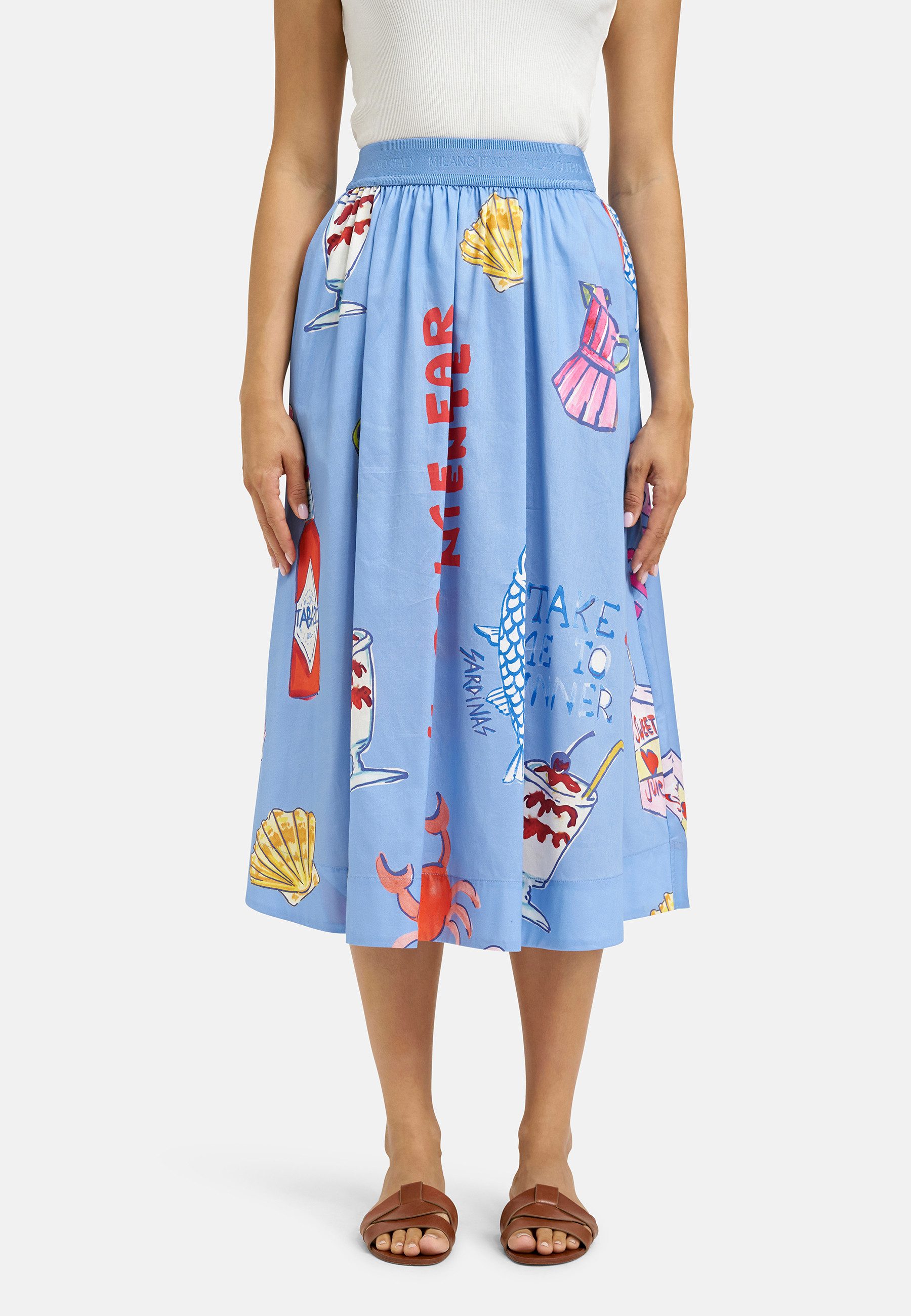 Milano Italy Sommerrock mit Taschen