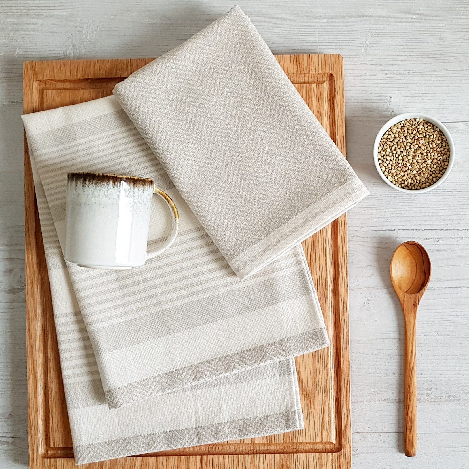 framsohn frottier Geschirrtuch Modern Kitchen 'Fischgrät' günstig online kaufen