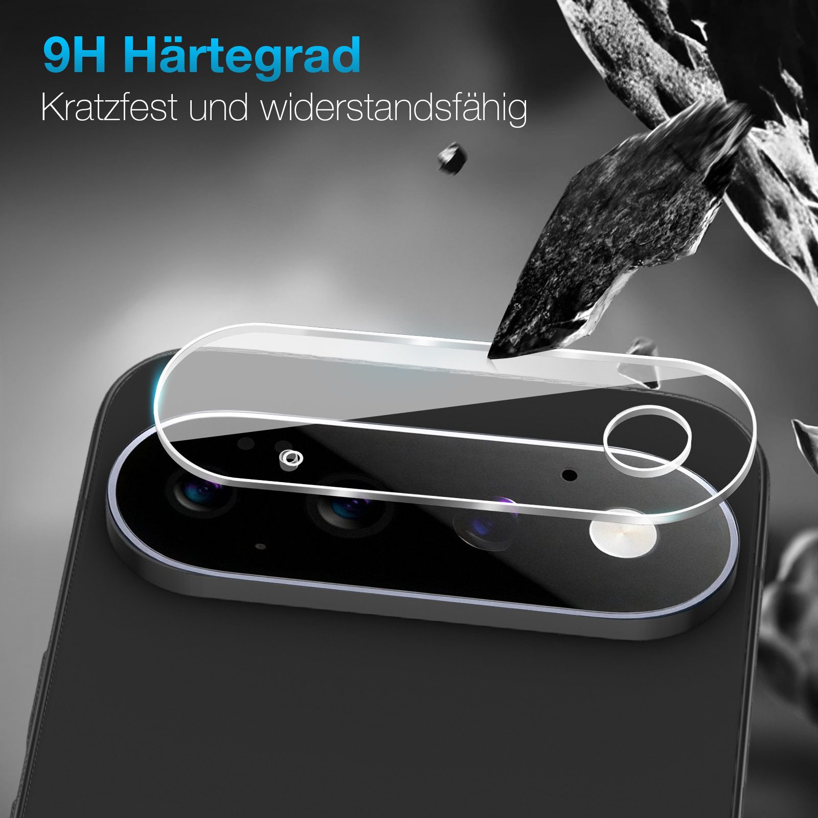 Tec-Expert Kameraschutzglas 2x 9H Kameraglas für Google Pixel 11 Pro XL für Google Pixel 11 Pro XL, Linsenschutzglas, 2 Stück, Kameraschutz, Schutzglas, Linsens – Bild 4 von 5