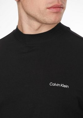 Calvin Klein Langarmshirt MICRO LOGO LS MOCK NECK T-SHIRT mit Mock-Kragen