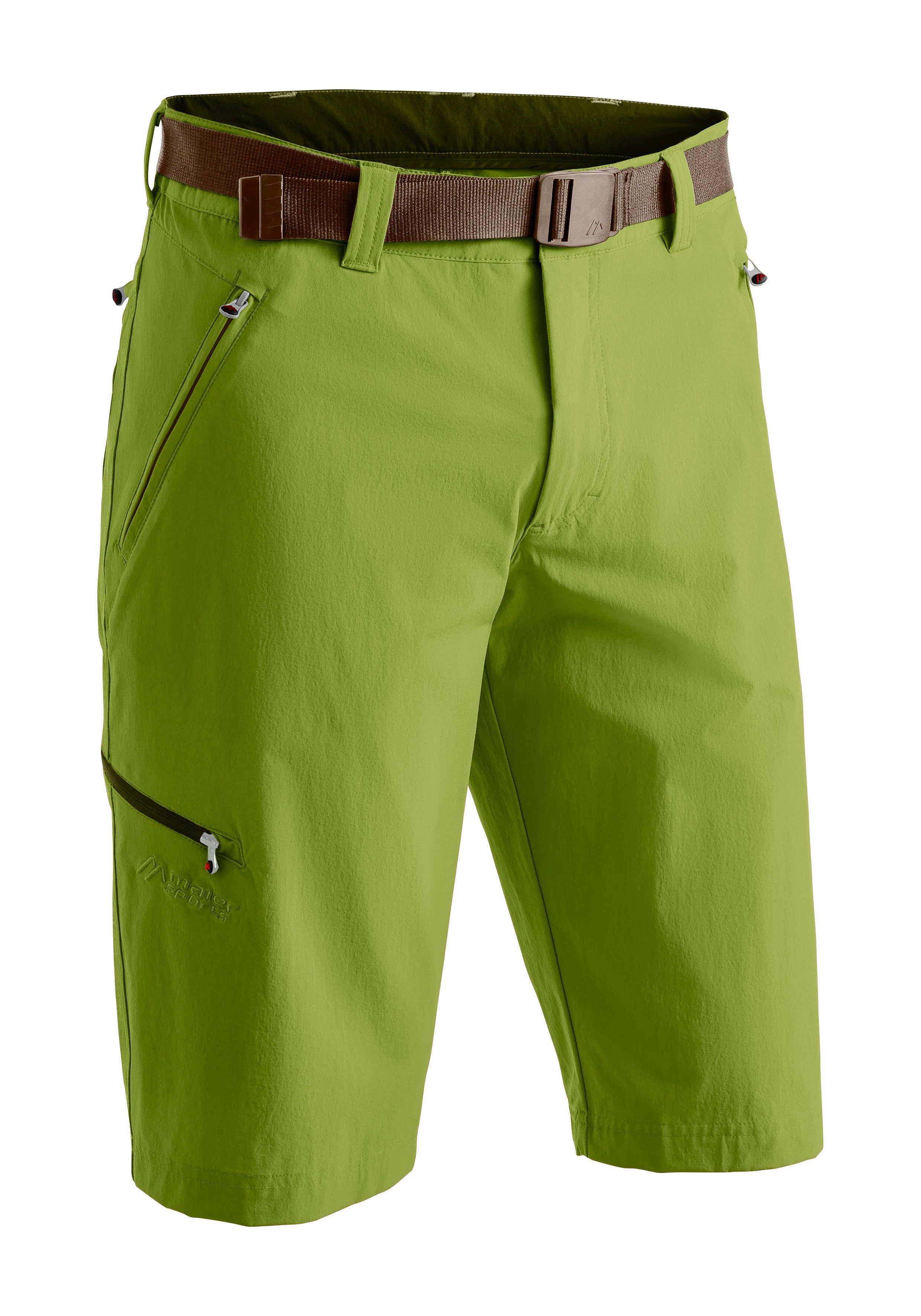 grasgrün kurze Herren Outdoor-Bermuda, Nil Trekkinghose Wanderhose, Maier Bermudas Sports moderne Bermuda