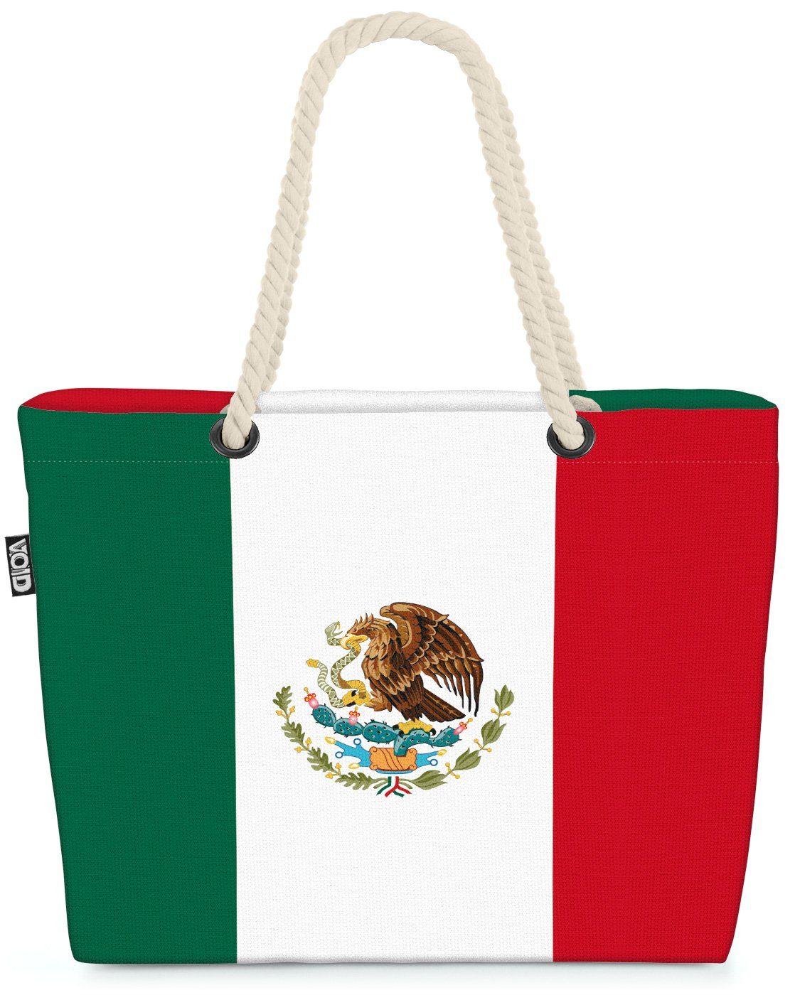 VOID Strandtasche (1-tlg), Mexiko Flagge WM Länderflagge Fahne