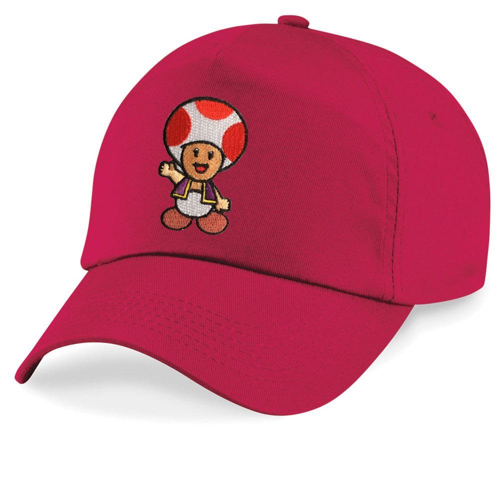 Blondie & Brownie Baseball Cap Kinder Toad Stick Patch Mario Toad Super Nintendo One Size Rot