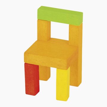 goki Stapelspielzeug Balancier- & Stapelspiel Stühle, (24-tlg), Schöner Spielspass für die Feinmotorik
