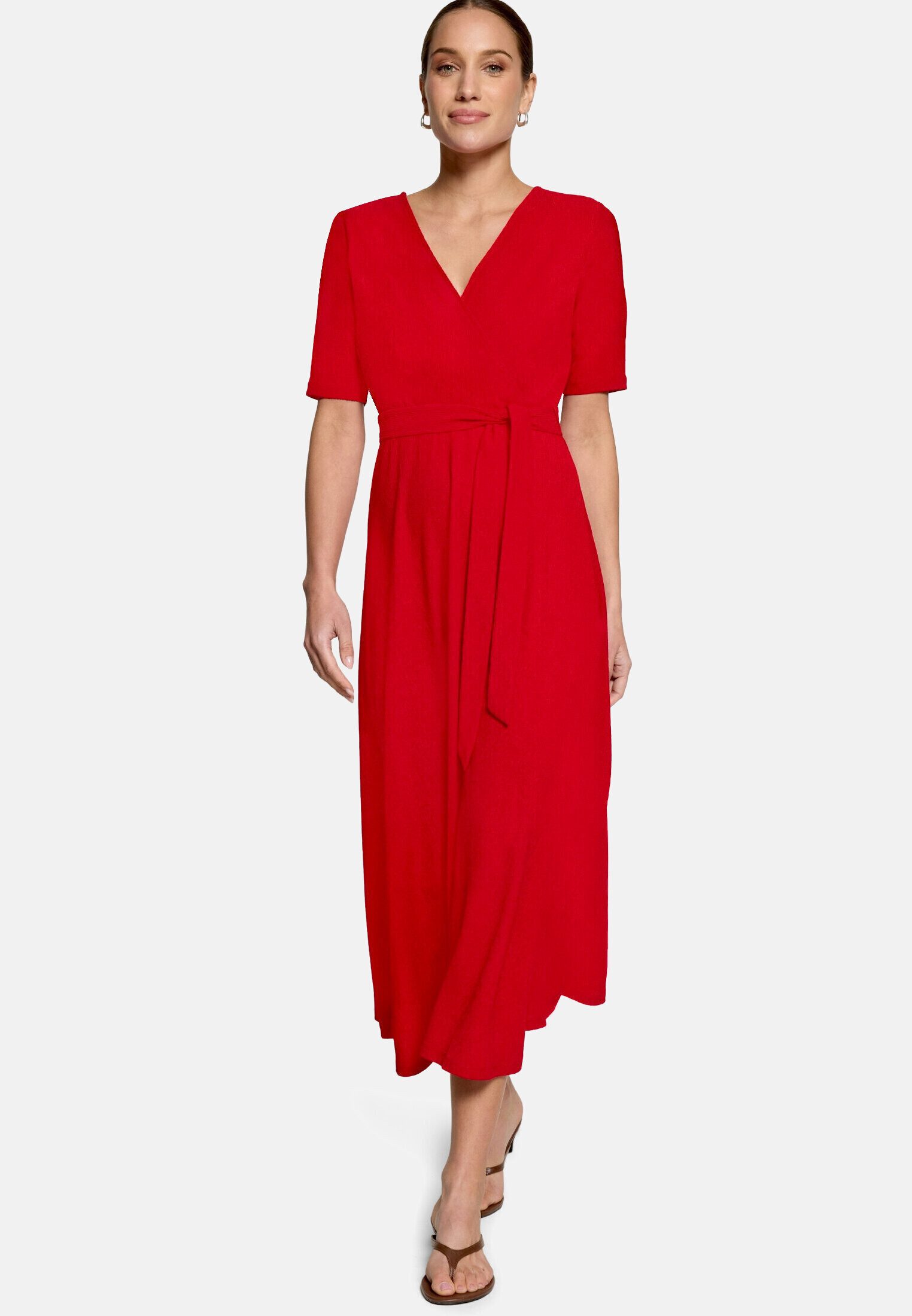Zero Jerseykleid Damen mit Gürtel Material