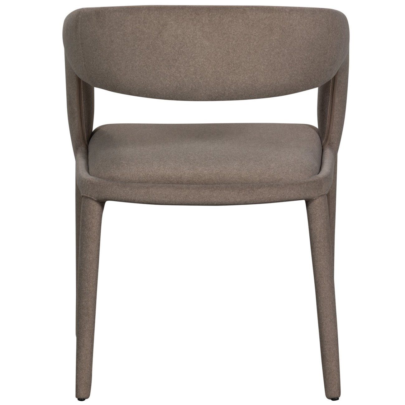 vtwonen Stuhl Arms aus Webstoff, Braun, gepolsterte Beine