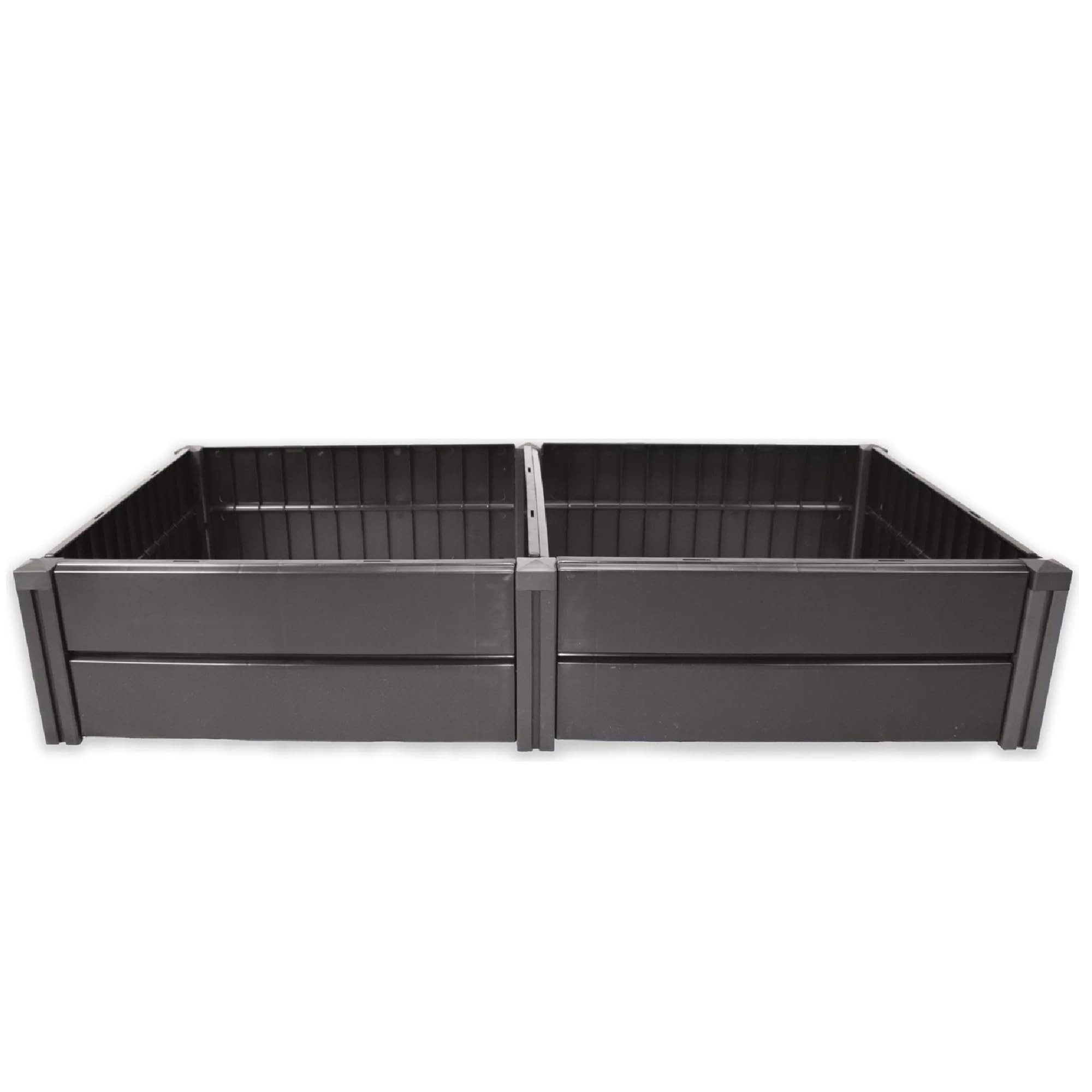 KHW Hochbeet Hochbeete-Kit, Demeter L, platzsparend, 158x82x31 cm - 336 Liter, ideal für Urbane Gärten, fördert gesunde Ernten, Made in Germany