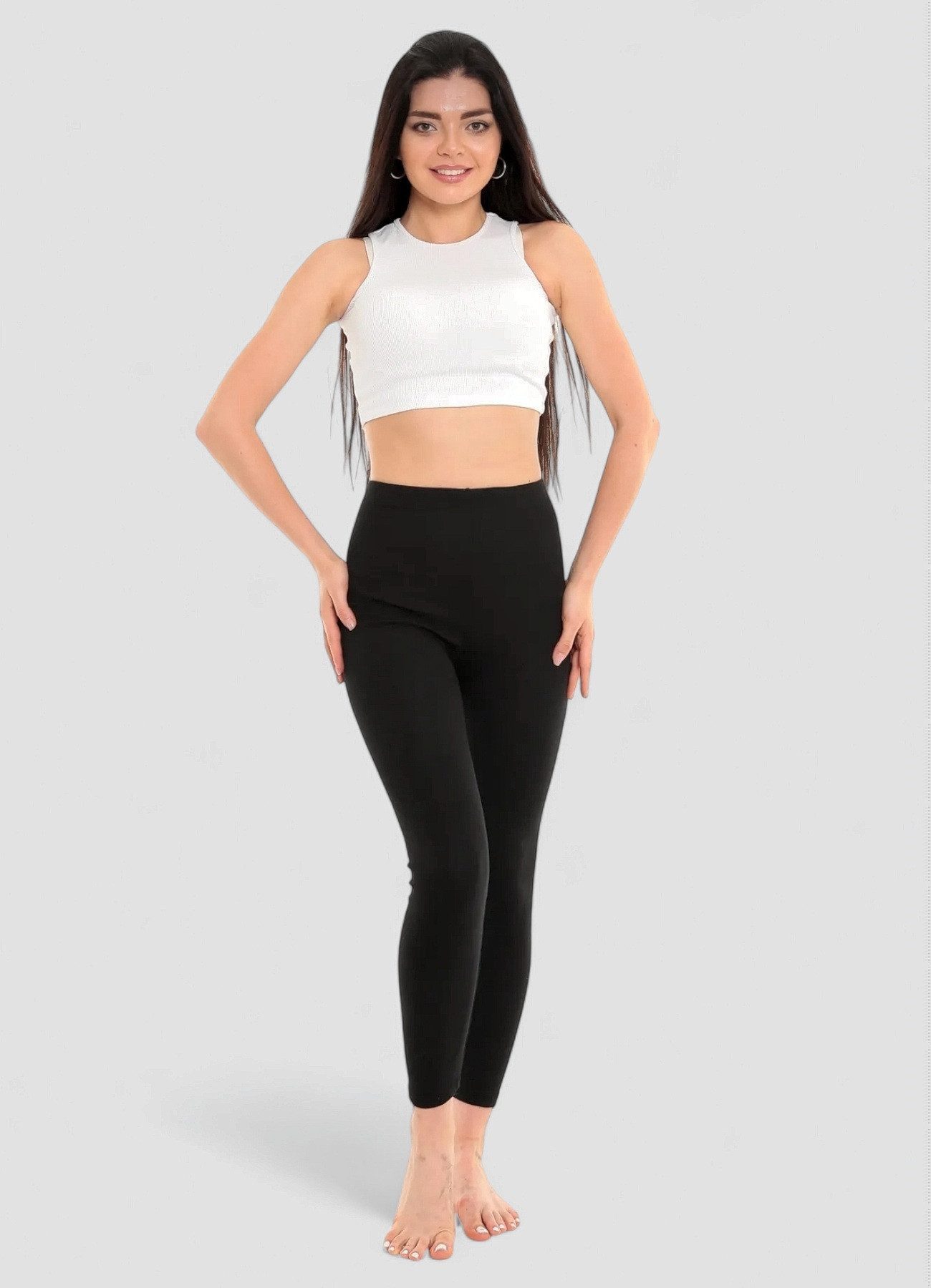 Kota Thermohose Thermo Leggings Winter Gefütterte Thermohose Damen elastisc günstig online kaufen
