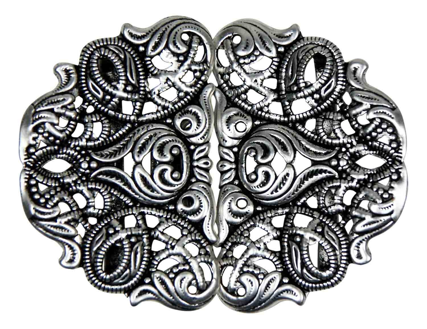 Trachtenland Gürtelschnalle Dirndlschürzenschließe 'Bennett' mit Ornamenten Ha