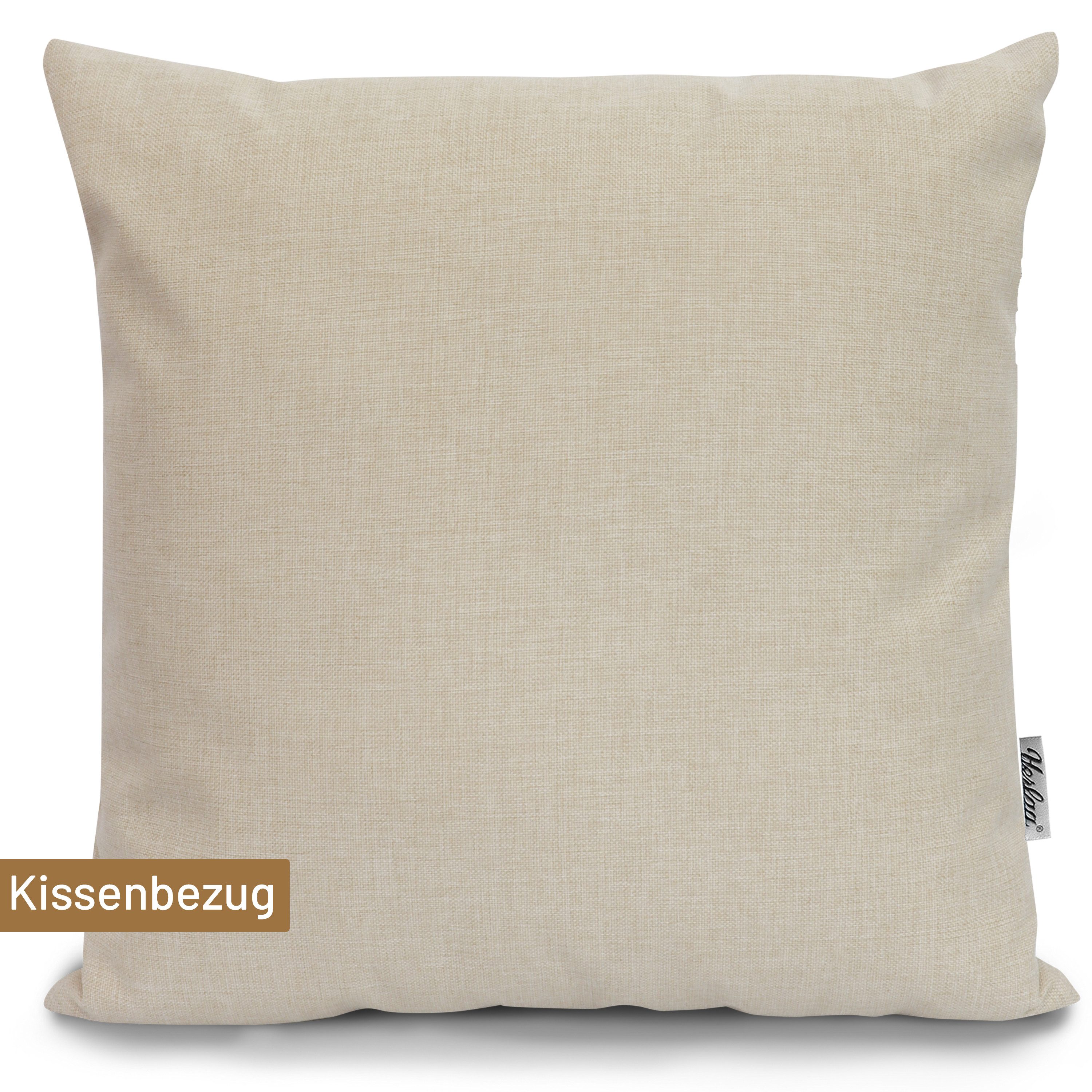 Herlag Dekokissen SUNNY Outdoorkissen Bezug, Garten, 40x40cm oder 50x50cm, Wetterfest, 9 Farben, Nur Hülle