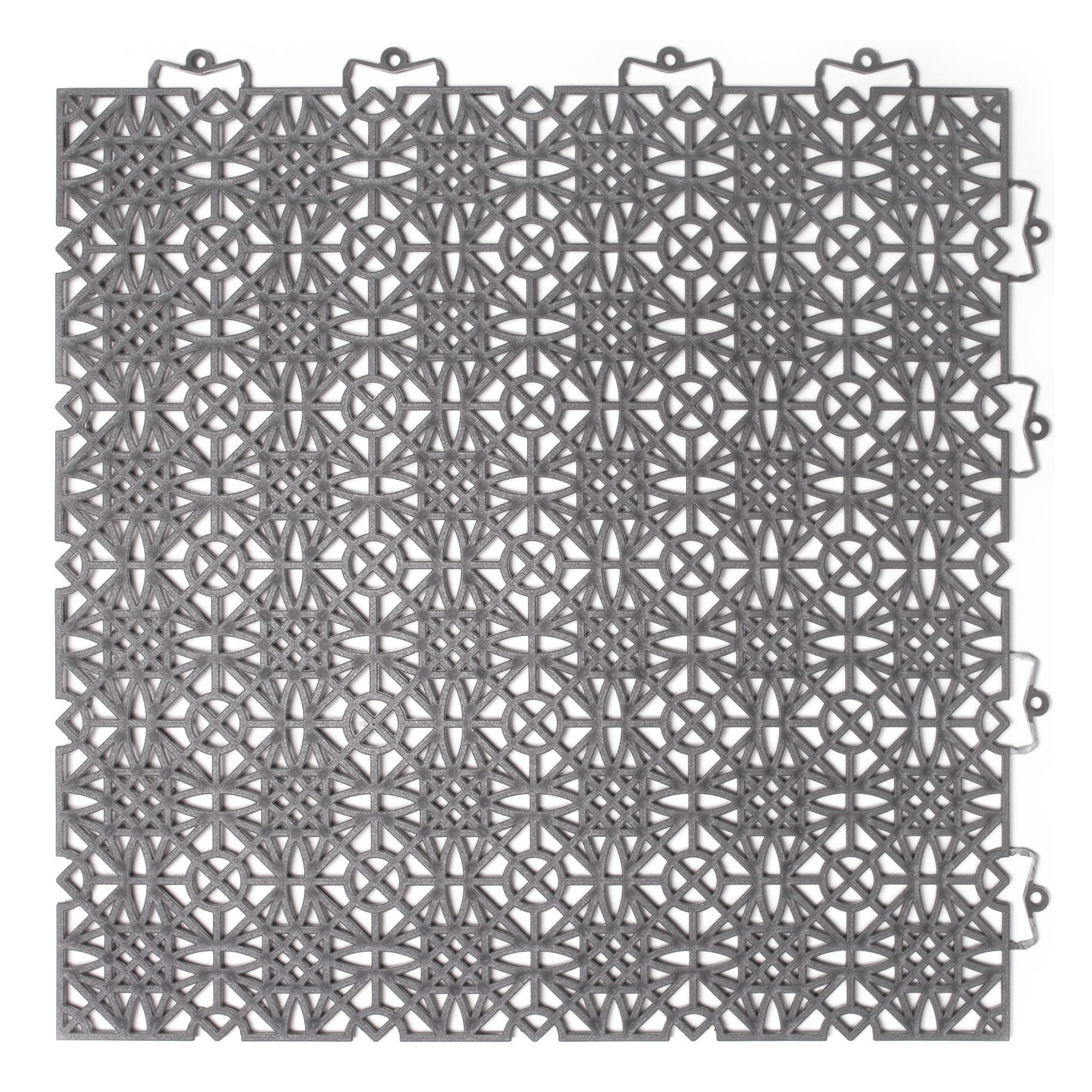 Andiamo Kunststoff-Fliesen Terra Sol, Terrassenfliesen, wetterfest, Made in Switzerland, Set, 7 St., erhältlich mit 7 Stück (1 qm), 14 Stück (2 qm) oder 35 Stück (5 qm), Klickfliesen, 38x38 cm, Balkon Bodenbelag, UV-beständig
