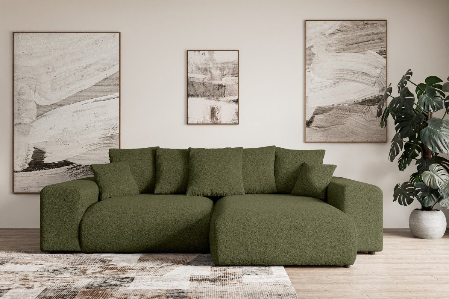 ALTDECOR Ecksofa ESKAR-L, Couch mit Schlaffunktion, günstig online kaufen
